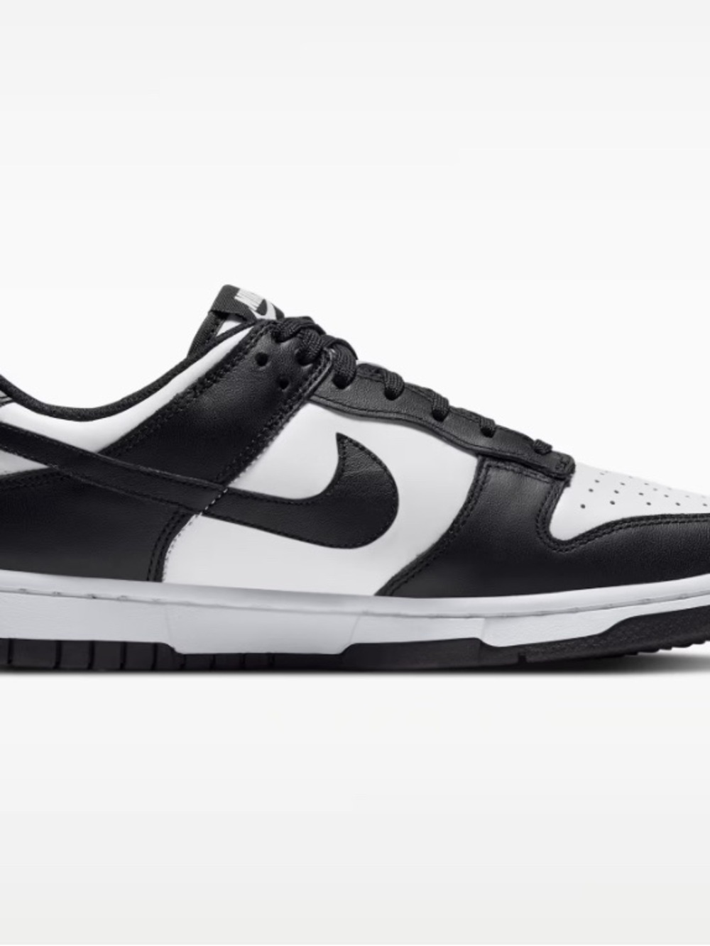 Nike Black and White Low-Top Dunk